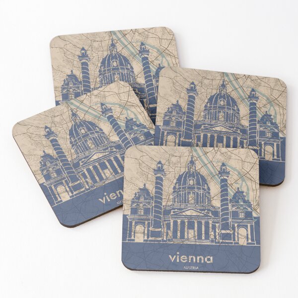 Item preview, Map + Silhouette | Vienna designed and sold by CPTVDesign.