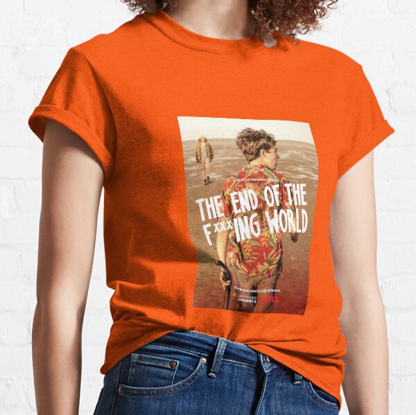 El final del cartel de F Ing World James Camiseta clásica
