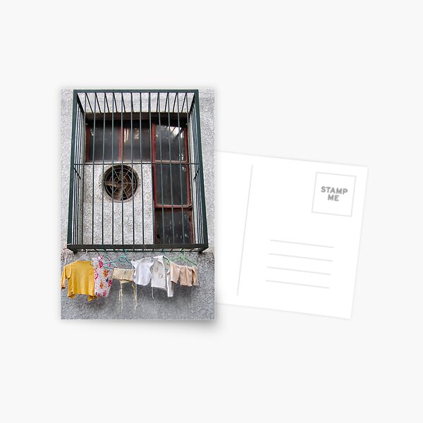 Beijing 2006 - Wash day in the modern hutong Postcard