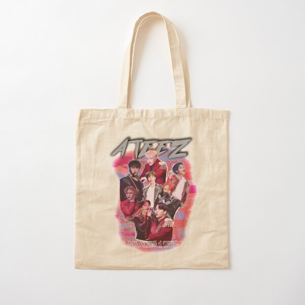 ATEEZ KPOP MERCH OLD RETRO KNOCK OFF INSPIRED MERCHANDISE  Tote Bag for  Sale by marhaly