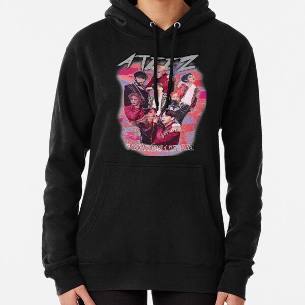 ATEEZ KPOP MERCH OLD RETRO KNOCK OFF INSPIRED MERCHANDISE Pullover Hoodie