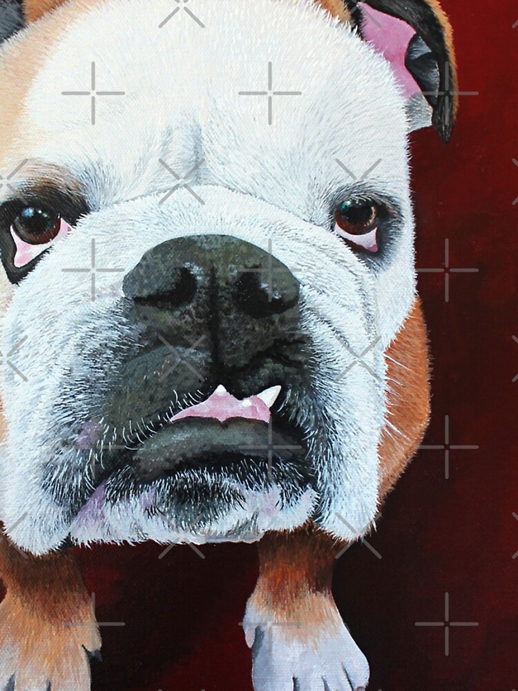 Artwork view, Floyd the Bulldog designed and sold by Nicole Grimm-Hewitt