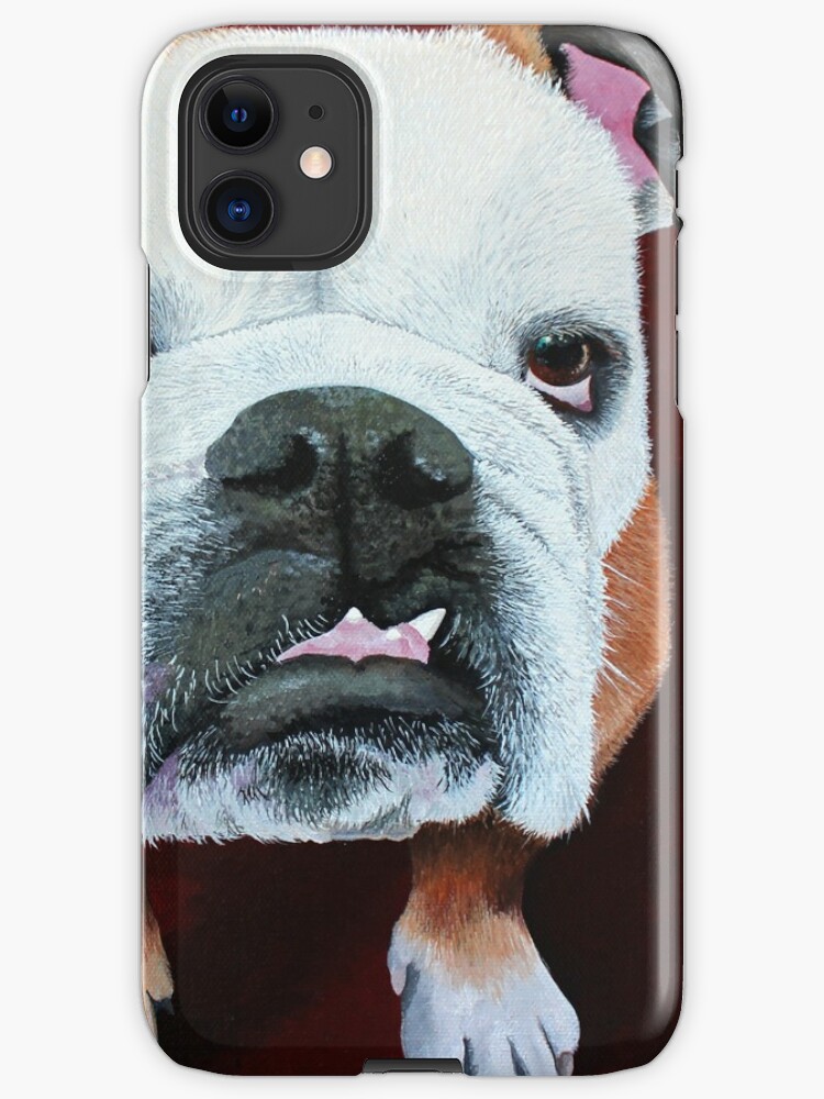 Thumbnail 1 of 4, iPhone Case, Floyd the Bulldog designed and sold by Nicole Grimm-Hewitt.