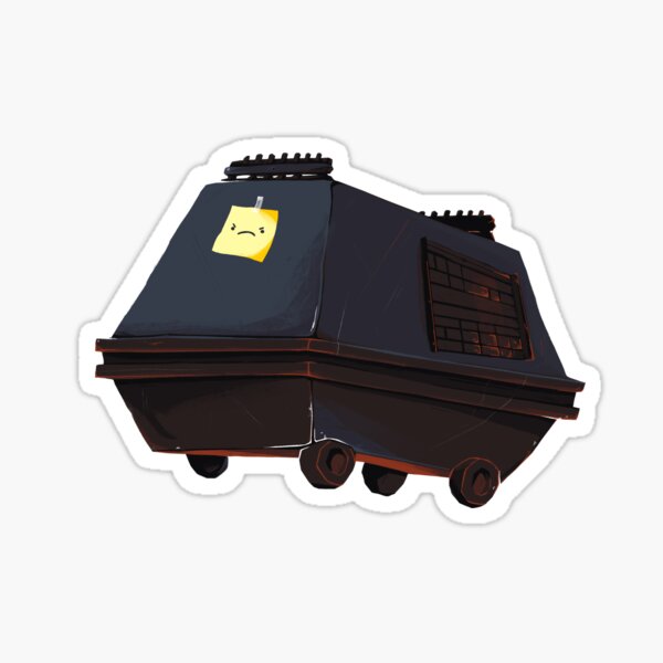 Angry Mouse Droid Sticker