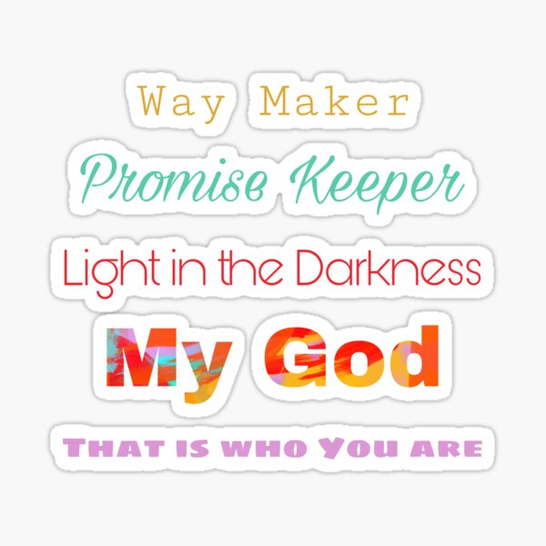 Way Maker Sinach Lyrics Art Print, Way Maker Lyrics, Way Maker, Miracle  Worker, Promise Keeper, Light in the Darkness, My God, Wall Sign (Instant  Download) - Et…