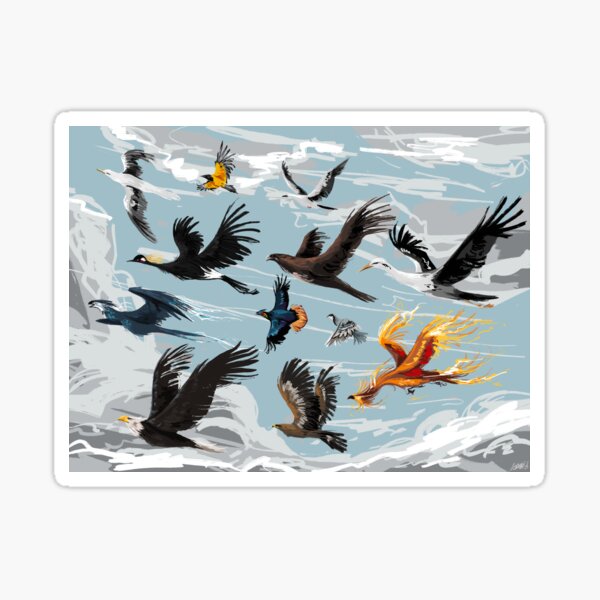 Birds of a Feather Sticker