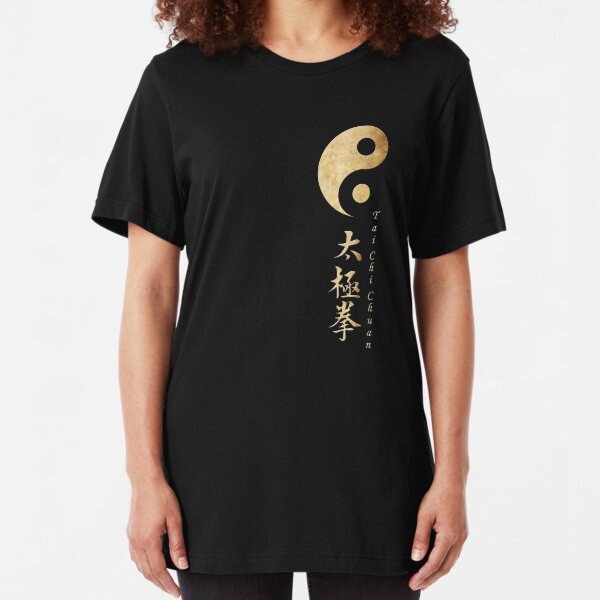 Yin Yang Tai Chi Symbol Slim Fit T-Shirt