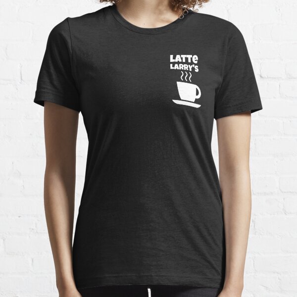 Latte Larry's Mock Fun Coffee Cup Design Essential T-Shirt
