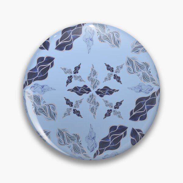 Item preview, sky blue with navy pattern  designed and sold by Lois Gardiner.