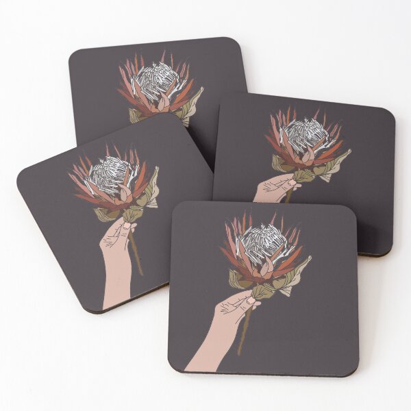Item preview, Hand Holding a Protea Flower Drawing by Design by Cheyney designed and sold by designbycheyney.