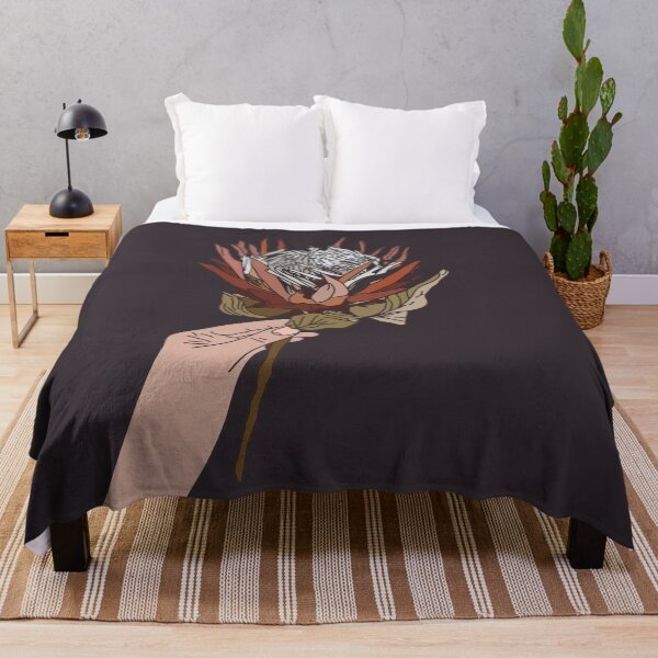 Item preview, Hand Holding a Protea Flower Drawing by Design by Cheyney designed and sold by designbycheyney.