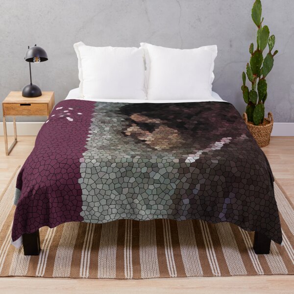 Blood on Tracks Mosaic Throw Blanket