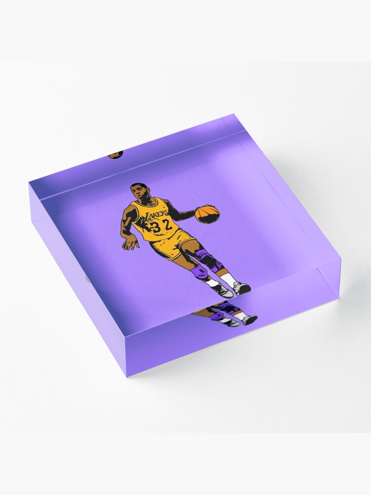 Alternate view of Magic Johnson - Los Angeles Basketball Acrylic Block