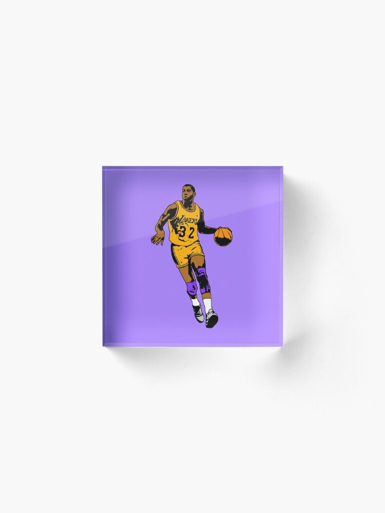 Alternate view of Magic Johnson - Los Angeles Basketball Acrylic Block