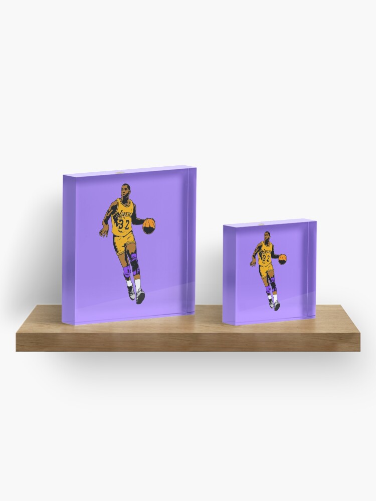 Alternate view of Magic Johnson - Los Angeles Basketball Acrylic Block