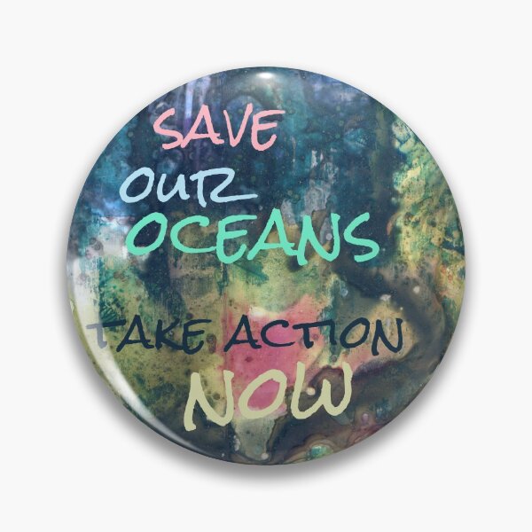Item preview, Save Our Oceans Take Action Now Ink on Yupo designed and sold by Heatherian.