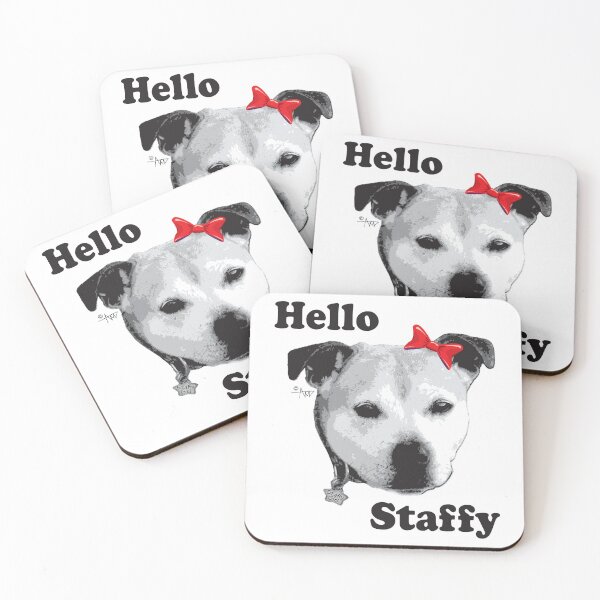 Item preview, Hello Staffy designed and sold by StaffyDognCo.