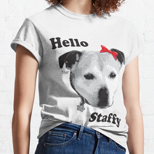 Item preview, Hello Staffy designed and sold by StaffyDognCo.