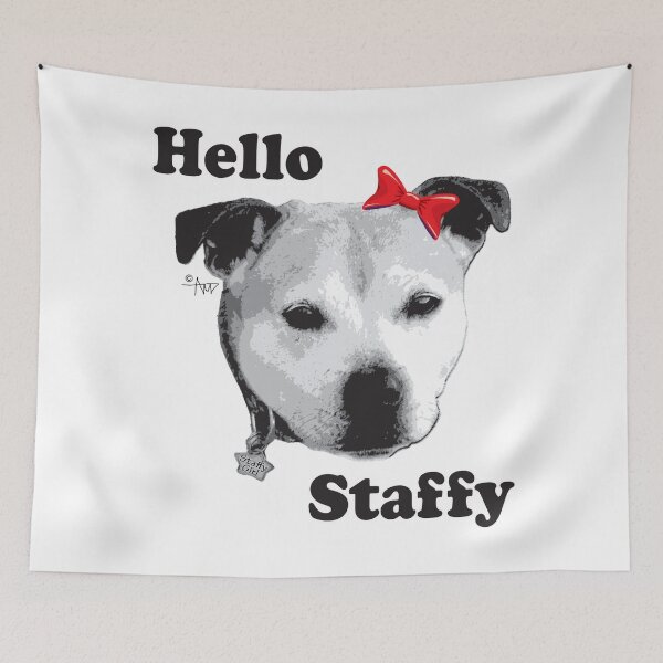 Item preview, Hello Staffy designed and sold by StaffyDognCo.