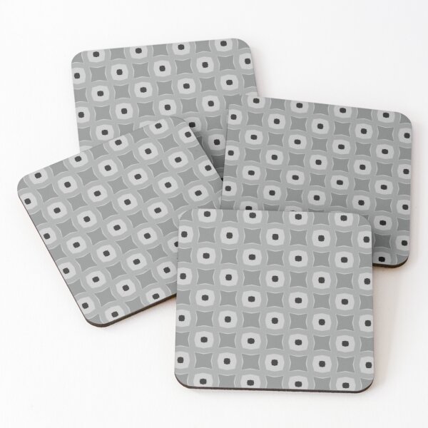 Item preview, Black and Grey Octagon Pattern designed and sold by Poetic Patterns Studio.