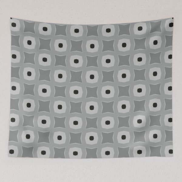 Item preview, Black and Grey Octagon Pattern designed and sold by Poetic Patterns Studio.