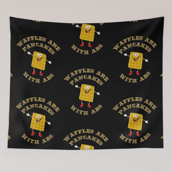 Item preview, Waffles Are Pancakes With Abs - Gold designed and sold by ryanwfraser.