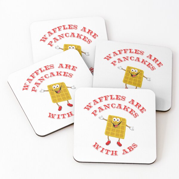 Item preview, Waffles Are Pancakes With Abs - Red designed and sold by ryanwfraser.