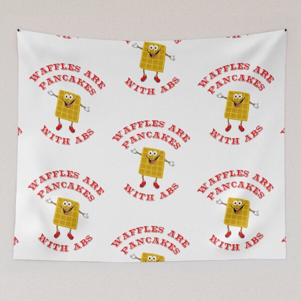 Item preview, Waffles Are Pancakes With Abs - Red designed and sold by ryanwfraser.