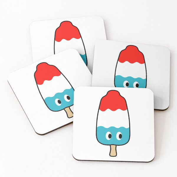 Item preview, Kawaii Rocket Popsicle Cute Summer Designs for 4th of July designed and sold by mariekawaii.