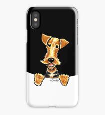 Peeking Airedale Terrier iPhone Case