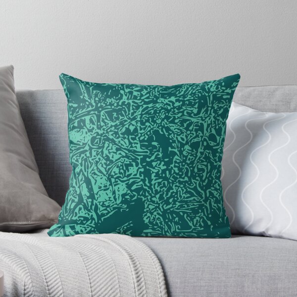 Storm & Biscay Green Throw Pillow