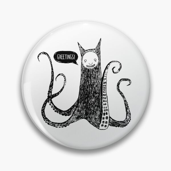 Item preview, Greetings from the kraken cat designed and sold by Laura Nagel.