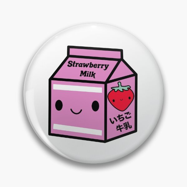 Artikelvorschau, Kawaii Erdbeermilch mit süßem japanischem Design entworfen und verkauft von mariekawaii.