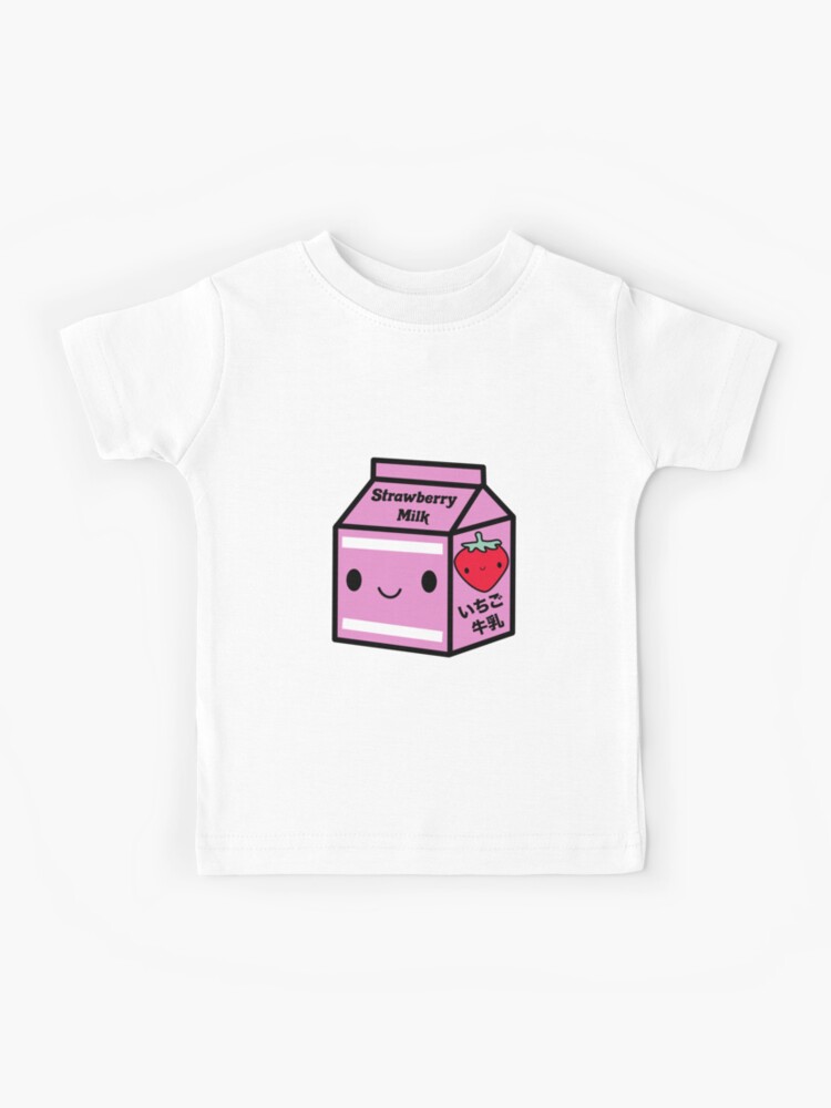 Pink Strawberry Milk Shirt Strawberry Milk Tee Kawaii 