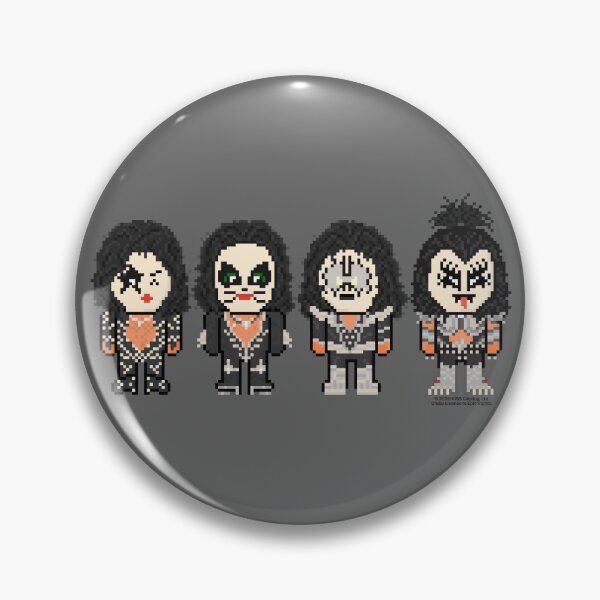 Item preview, Pixel Rockstars Kiss Band Destroyer Style Lineup designed and sold by gkillerb.