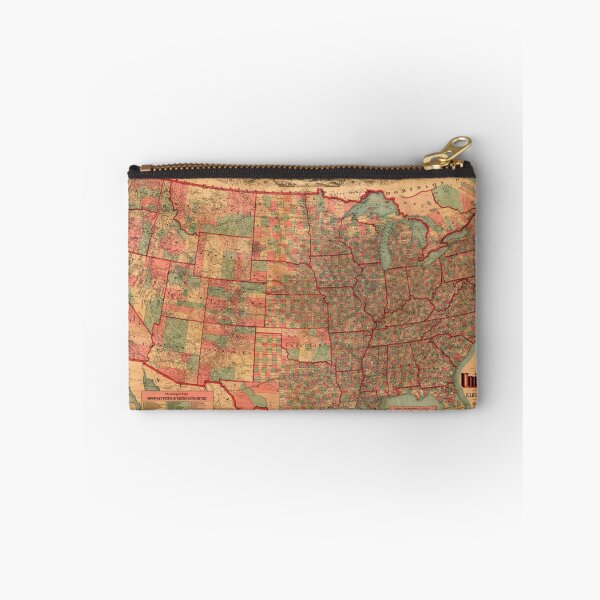 Item preview, Vintage United States Map (1883) designed and sold by BravuraMedia.