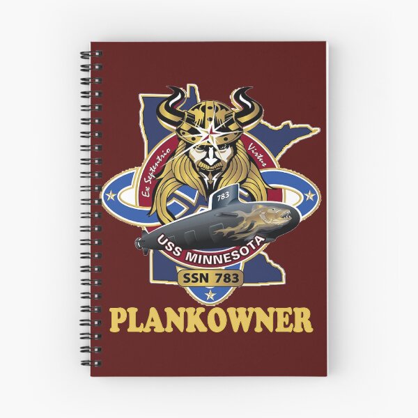 Item preview, SSN-783 USS Minnesota Plank Owner Crest for Dark Colors designed and sold by Nikki SpaceStuffPlus.
