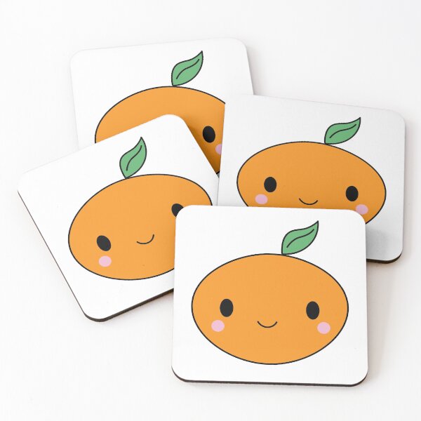 Item preview, Kawaii Tangerine Cute Orange Fruit designed and sold by mariekawaii.