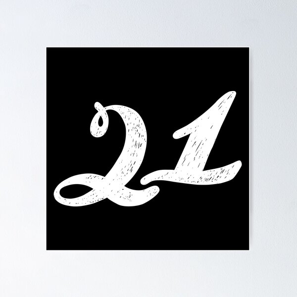 Item preview, Twenty one, 21, number  designed and sold by sabinamale.