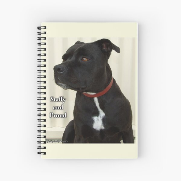 Staffy y orgulloso Cuaderno de espiral