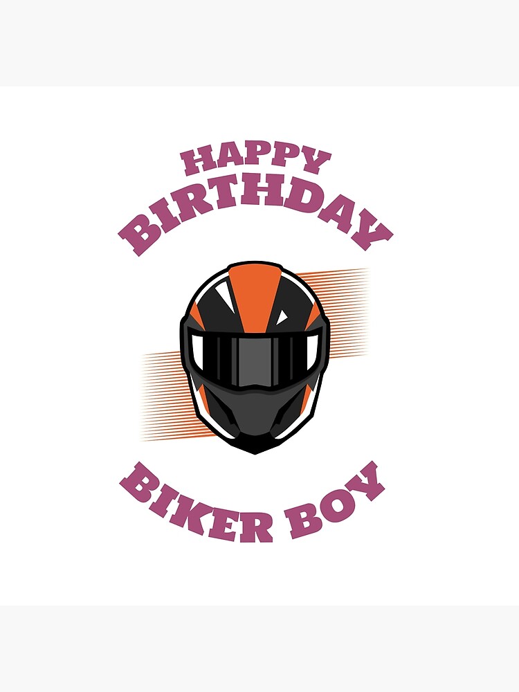 Tote Bag Joyeux Anniversaire Biker Boy Par Ride Dict Redbubble