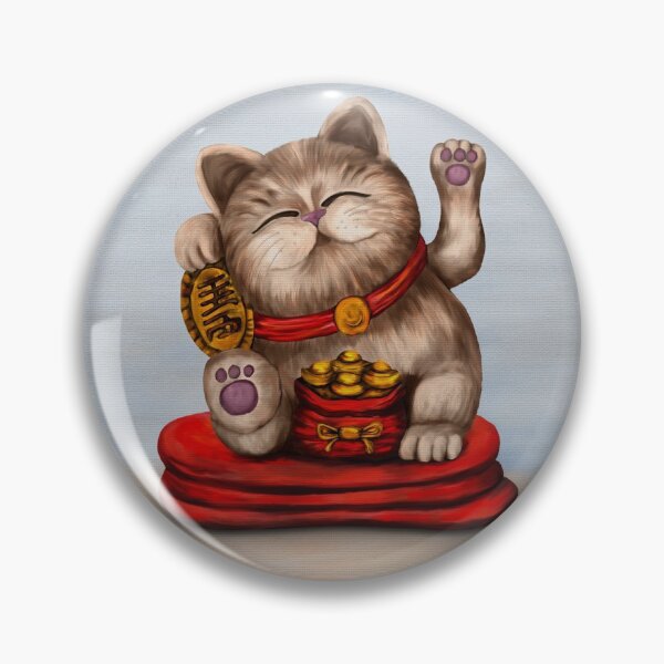 Item preview, Maneki-neko Beckoning cat designed and sold by k9printart.