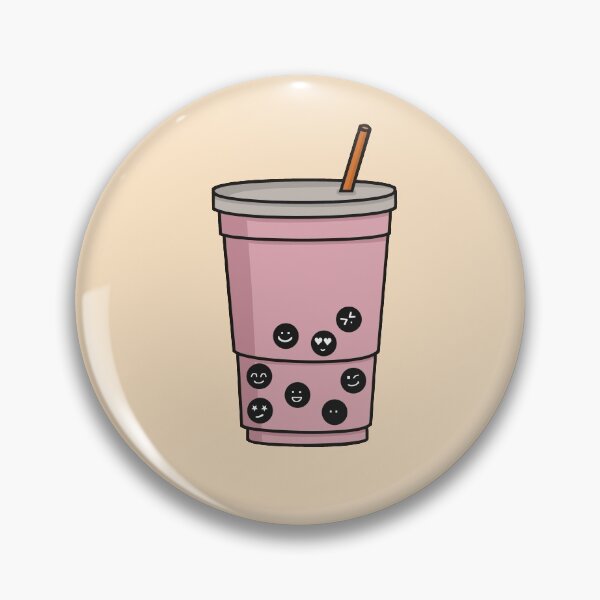 Aperçu de l'œuvre Strawberry Bubble Tea smiley créée et vendue par galax-C.