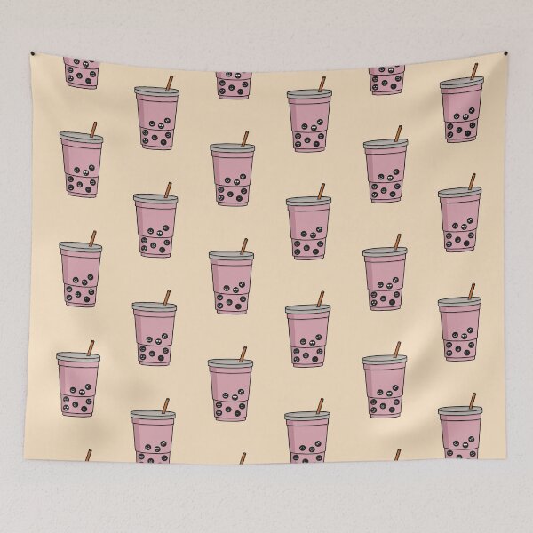Item preview, Strawberry Bubble tea smiley designed and sold by galax-C.