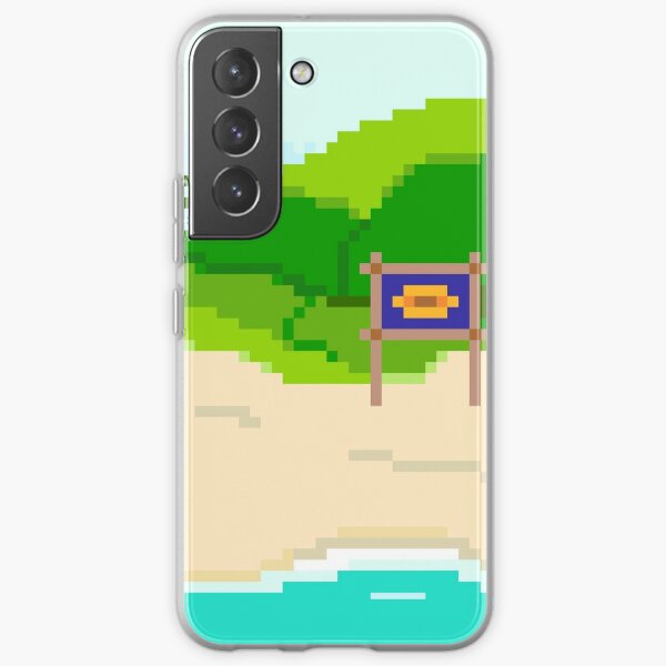 Survivor Beach Pixel Art - Fiji Tribe Camp Samsung Galaxy Soft Case
