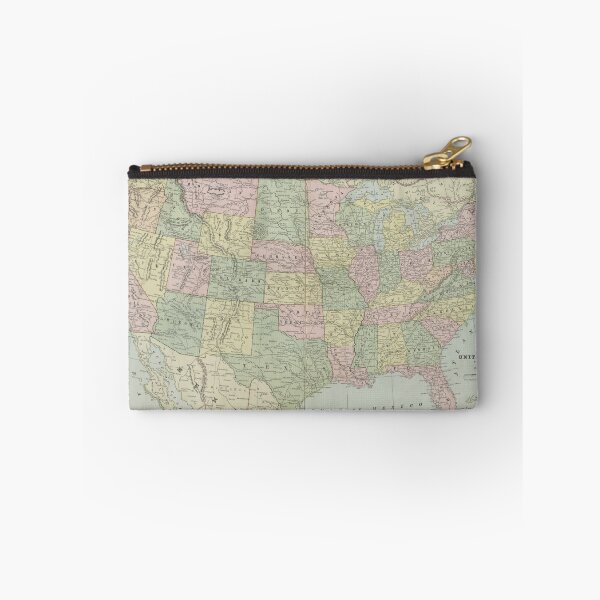 Item preview, Vintage United States Map (1889) designed and sold by BravuraMedia.