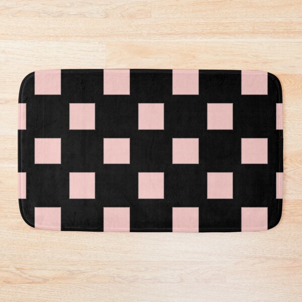 Item preview, PInk and Black Squares Pattern designed and sold by Poetic Patterns Studio.