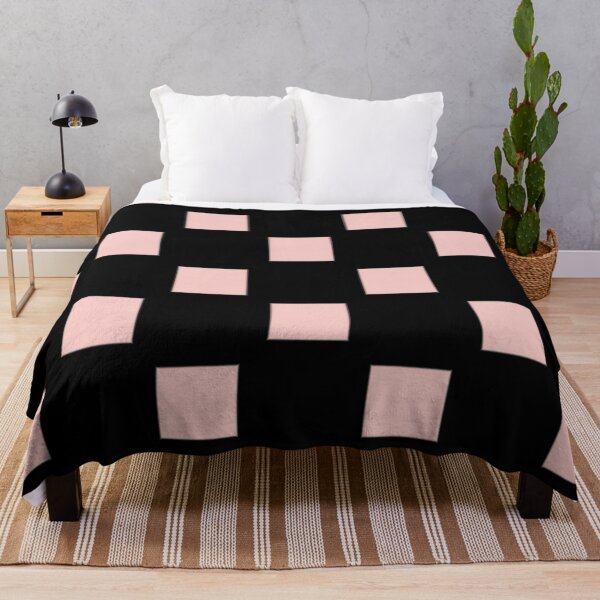 Item preview, PInk and Black Squares Pattern designed and sold by Poetic Patterns Studio.