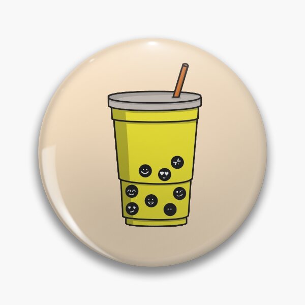 Aperçu de l'œuvre Mango Bubble Tea smiley créée et vendue par galax-C.