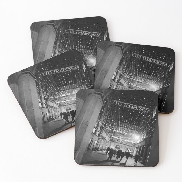 Item preview, Glasgow Merchant City Royal Exchange Square Black And White designed and sold by MoAndPaul-.